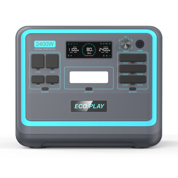 Black Friday | ECO PLAY  EP2400 Portable Power Station | 2400W | 2048WH